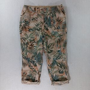 Chico's Capri Pants Women's Size 0 (small) floral pattern multicolor